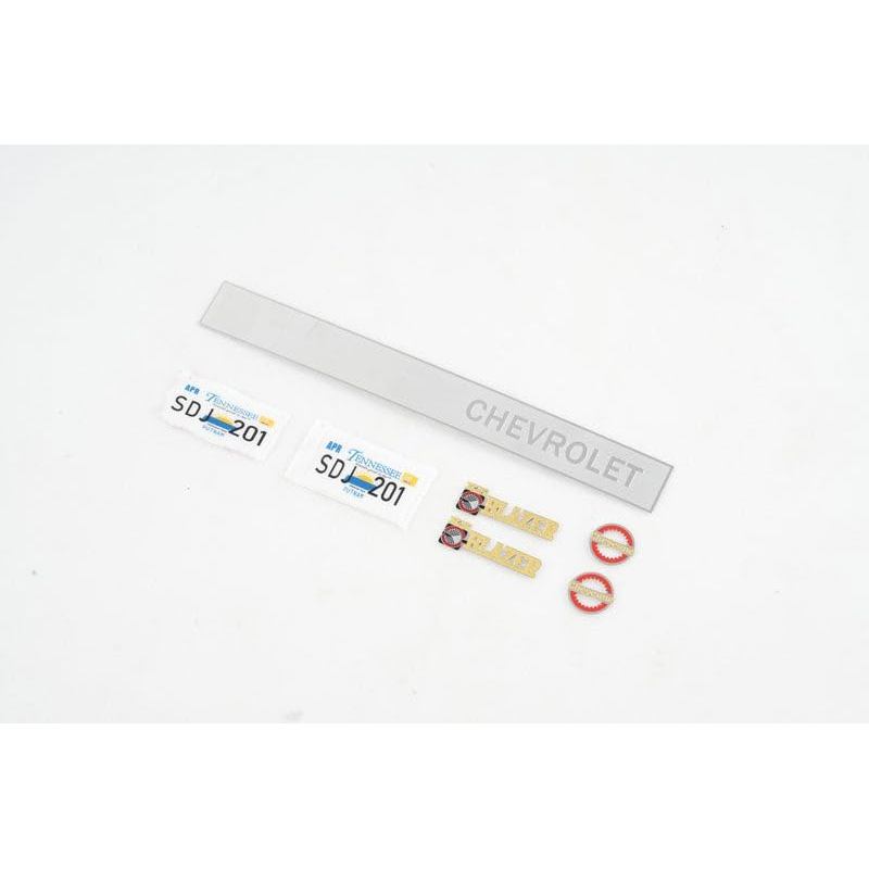 Phụ kiện phụ tùng ô tô FMS RC cho Logo và biển số 1 / 10 Chevrolet K5 Blazer