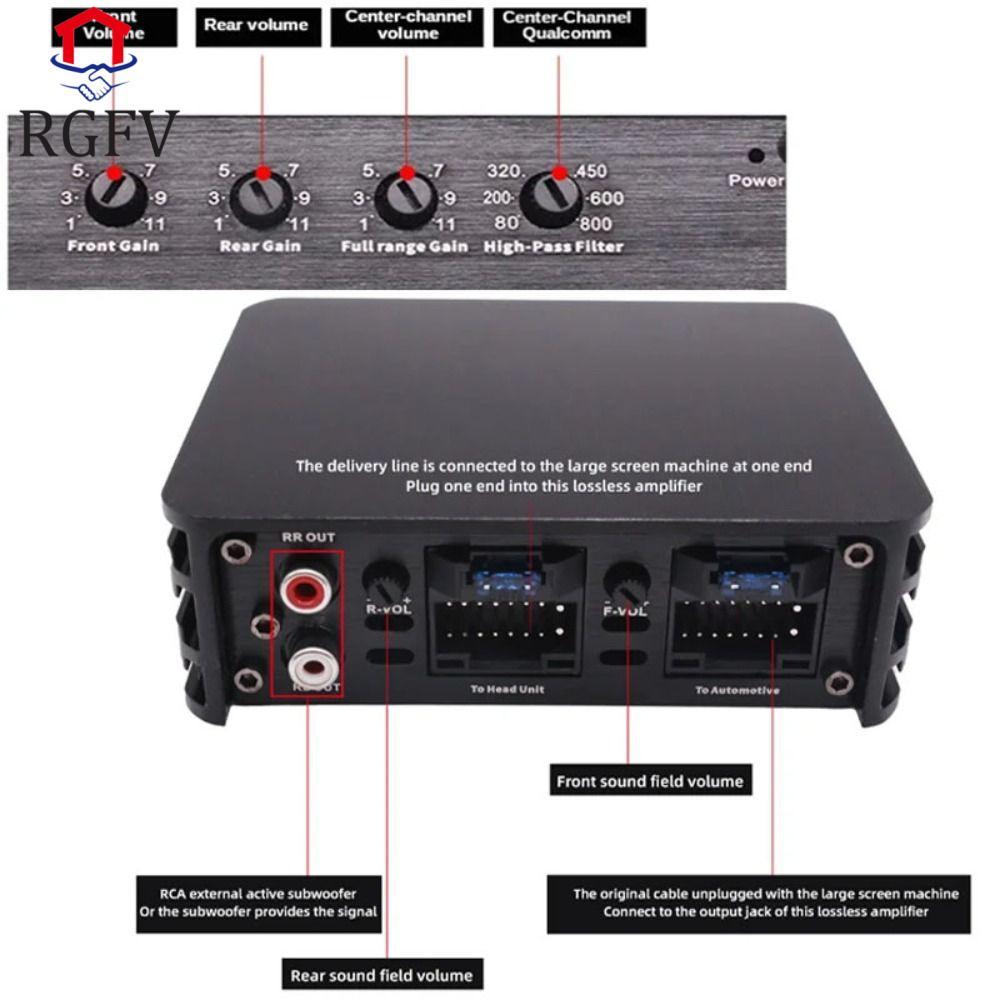 Bộ khuếch đại công suất ô tô RGFV, Loa âm thanh ô tô thông minh màn hình lớn, Màn hình ô tô MP3 Amp 