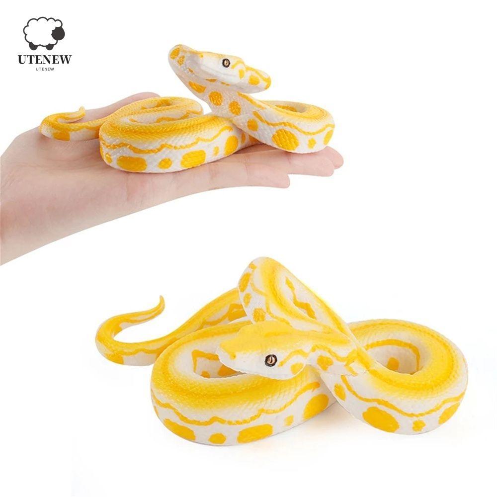 TENEW Mô phỏng Python Đồ chơi trẻ em Đồ chơi Halloween Mô hình động vật Kích thước lớn Mô hình Pytho