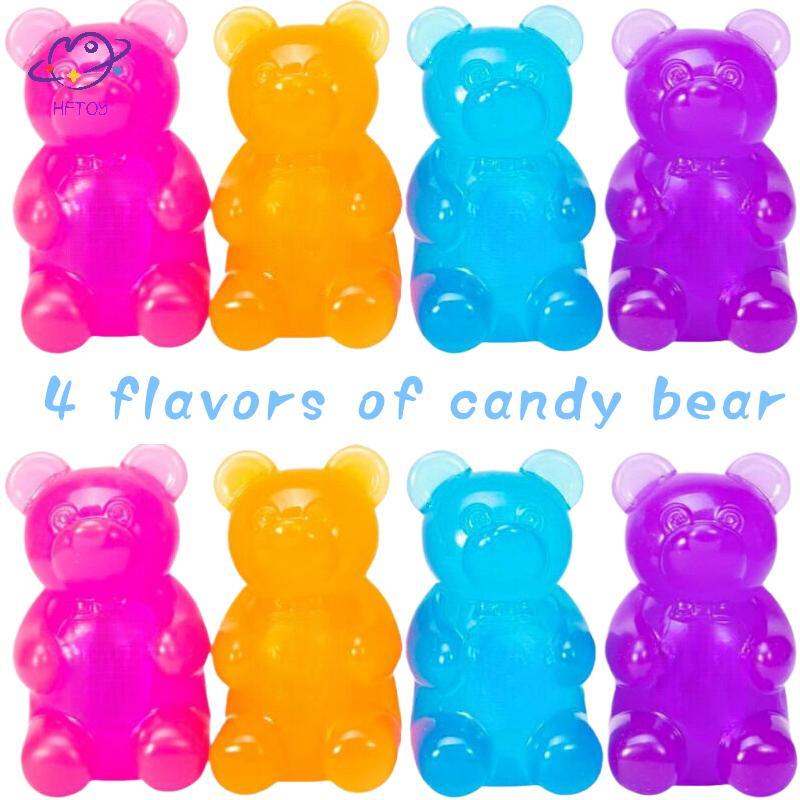 HFTOY 1 Mảnh Maltose Knead Extractor Toy Knead Muscle Power Kawaii Kẹo Mềm Gấu Nhựa Extractor Căng T