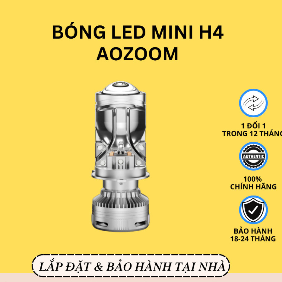 NEW 2026  Bóng Led Mini H4 Aozoom