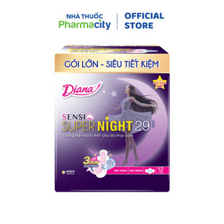 Băng vệ sinh Sensi Supernight 29cm (Gói 12 miếng)