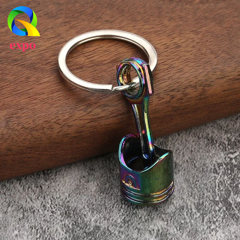 EXPO LIMIT Piston Model Keyring, Phụ kiện ô tô INS Động cơ ô tô Móc khóa Piston, Túi móc khóa hợp ki