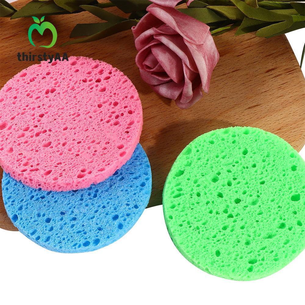 THIRSTYAA Bọt Biển Puff Konjac Bột Gỗ Mềm Dụng Cụ Trang Điểm Làm Đẹp Bột Nền Tự Nhiên Làm Sạch Bọt B