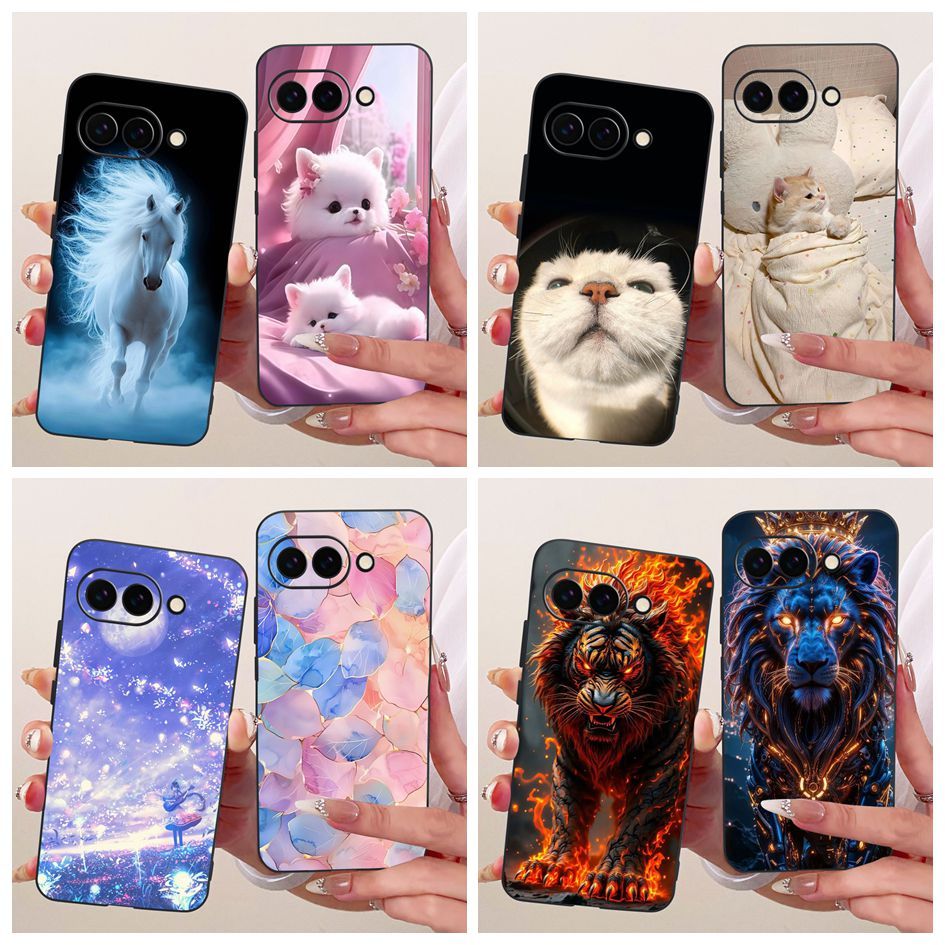 Cool Cover Cho Google Pixel 9a 8a Vỏ GXQ96 GTF7P G3Y12 GKV4X G6GPR G8HHN G576 Vỏ Điện Thoại TPU Sili