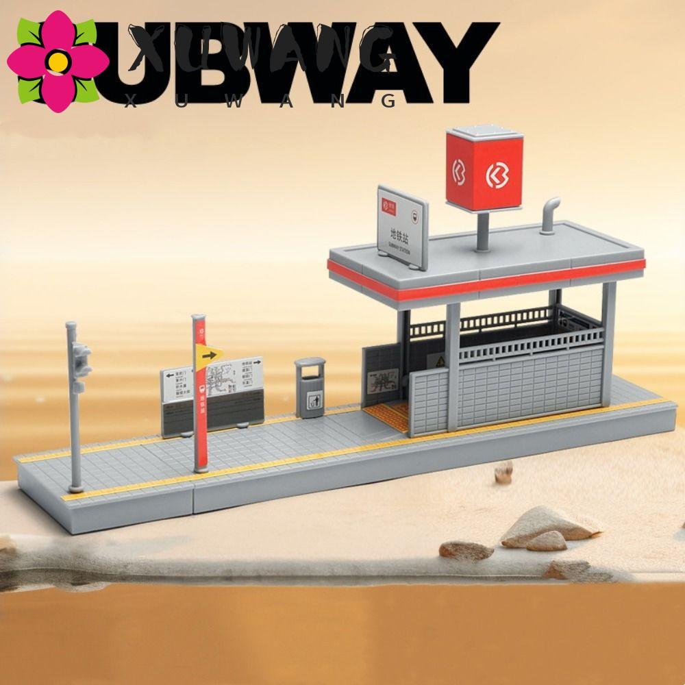XUWANG Metro Station Model Street View Railway Toy Quà tặng trẻ em