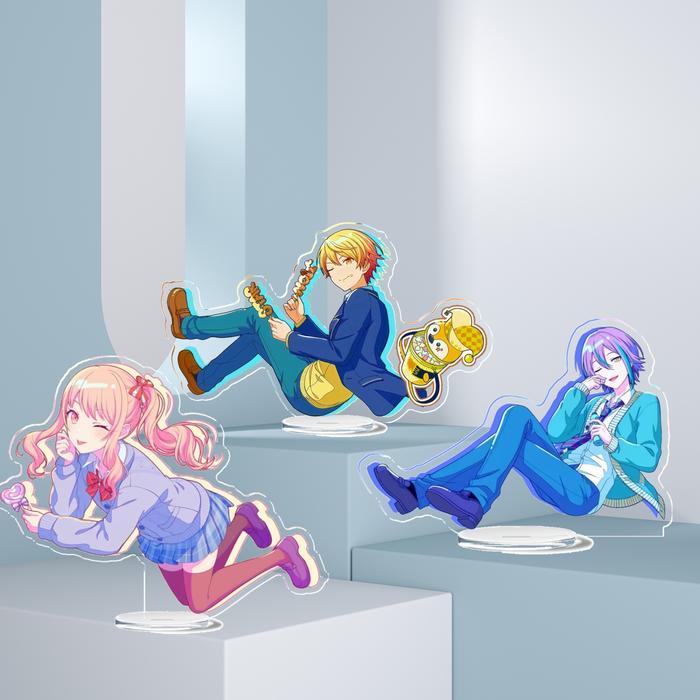 Kamishiro Rui Aoyagi Toya Standing Anime KeyChain Akiyama Mizuki Men Key Chain for Women Fashion Fig