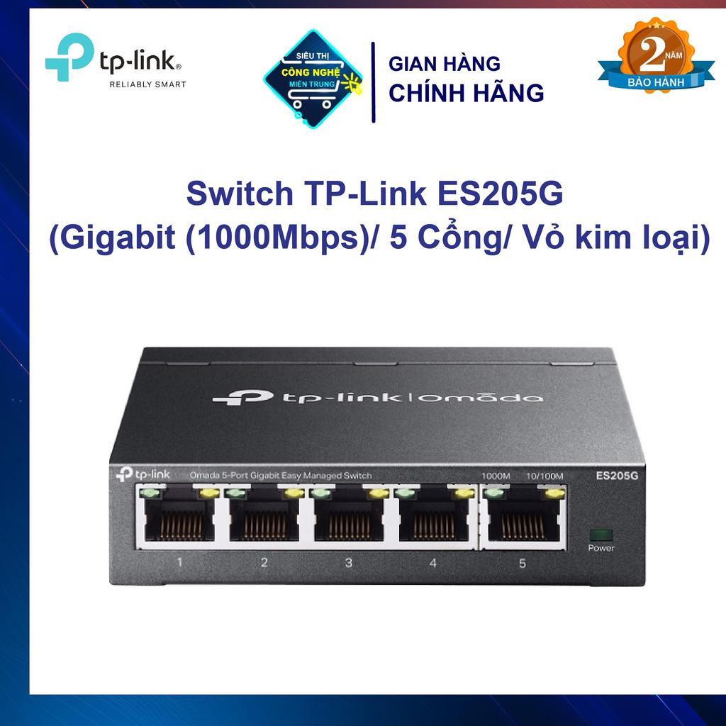 Switch TP-Link TL-ES205G  (Gigabit (1000Mbps)/ 5 Cổng/ Vỏ kim loại)