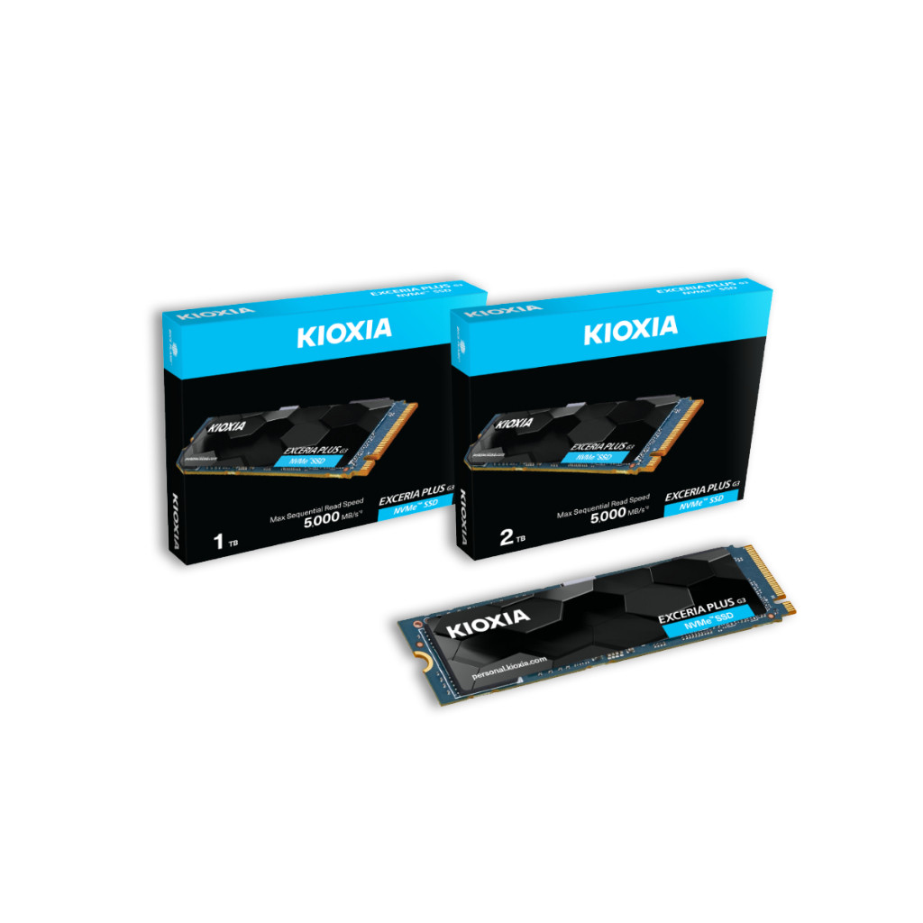 SSD NVMe KIOXIA Exceria Plus G3 2TB M.2 2280 PCIe Gen4x4 5000/3900MB/s BH 3 Năm | BigBuy360 - bigbuy360.vn