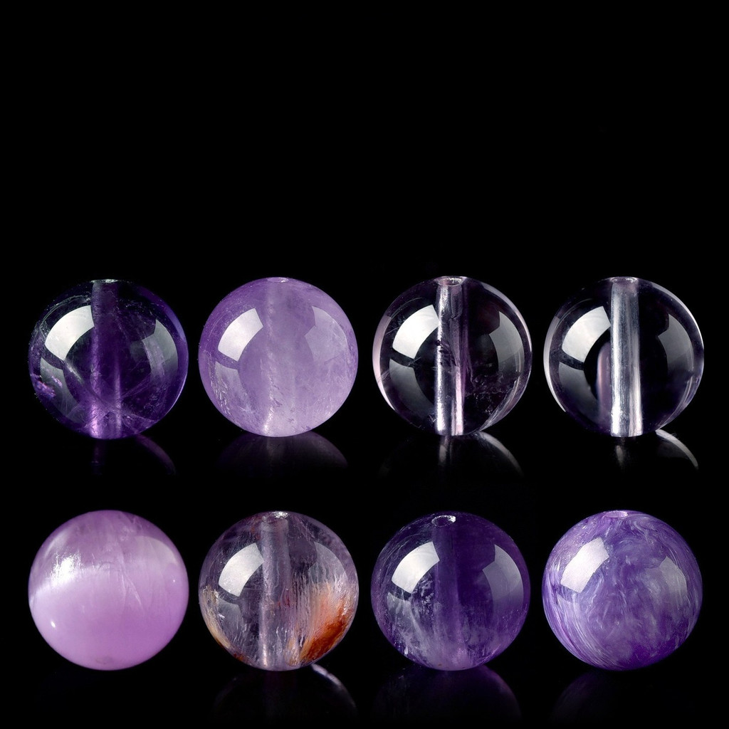 Pha lê tự nhiên rời màu tím Bolivia - Nguyên liệu DIY đính đá