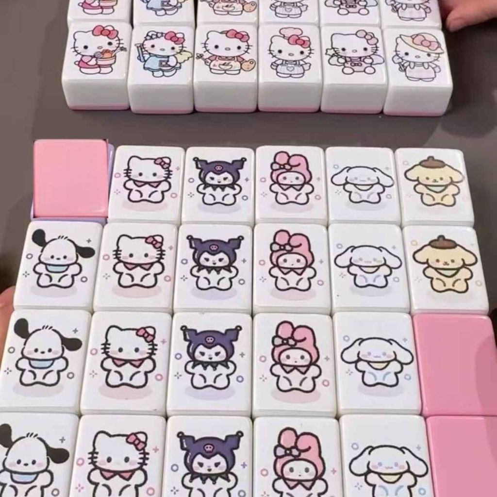 New Product#Popular smiley face mahjong expression puzzle board game, parent-child interactive trend