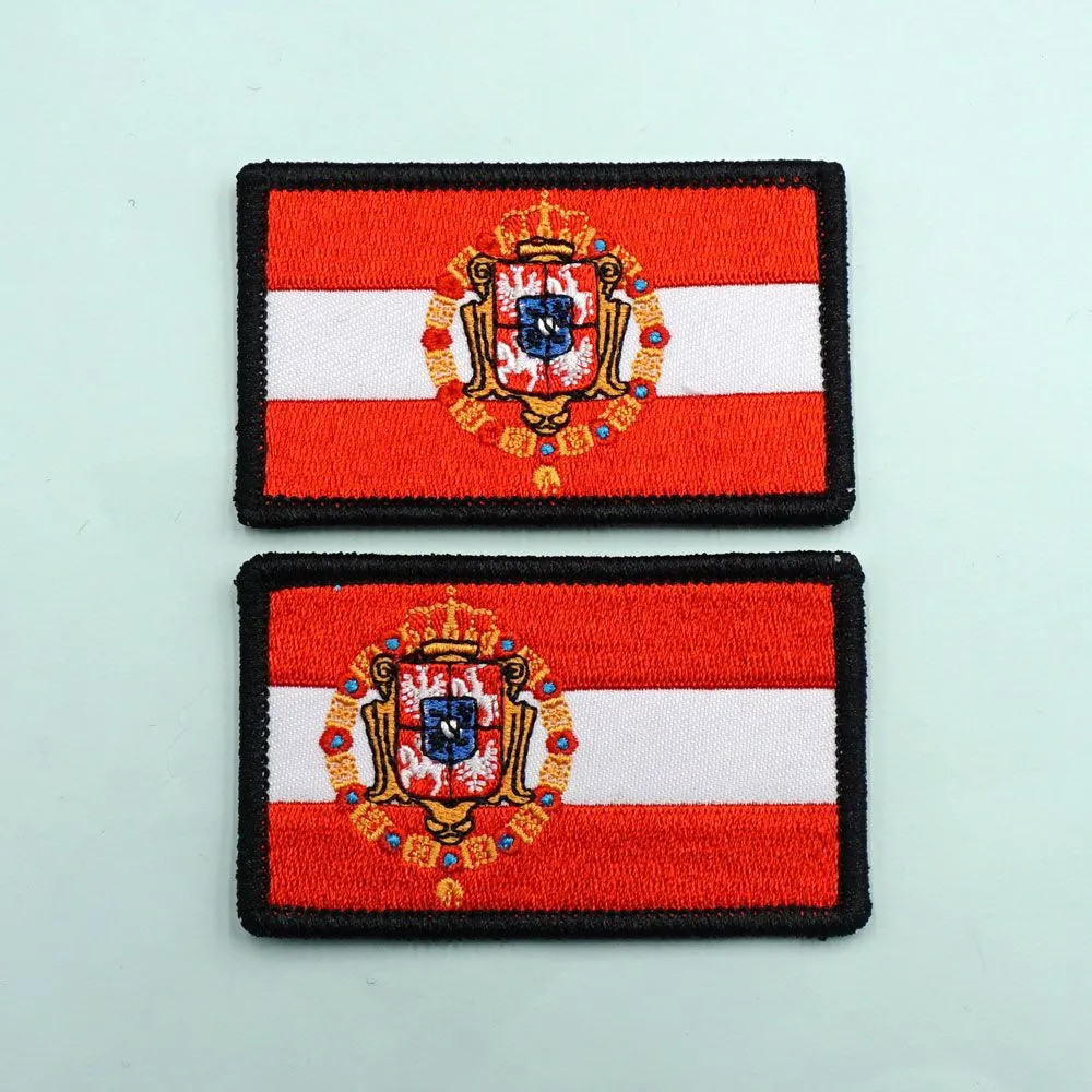 [Miếng dán Velcro tùy chỉnh] AE.Austrian phiên bản biểu tượng quốc gia thêu cờ chiến thuật Miếng dán