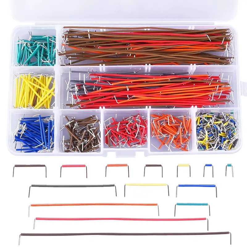 560 Miếng Jumper Dây Bộ 14 Chiều Dài Các Loại Preformed Breadboard Jumper Dây Có Hộp Bảo Quản