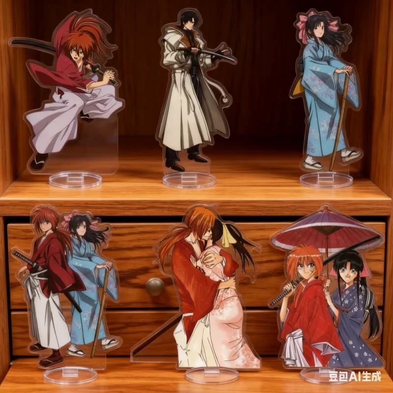 Standee Anime Rurouni Kenshin Lãng Khách Kenshin mô hình Mica nhân vật Himura Kenshin Kamiya Kaoru t