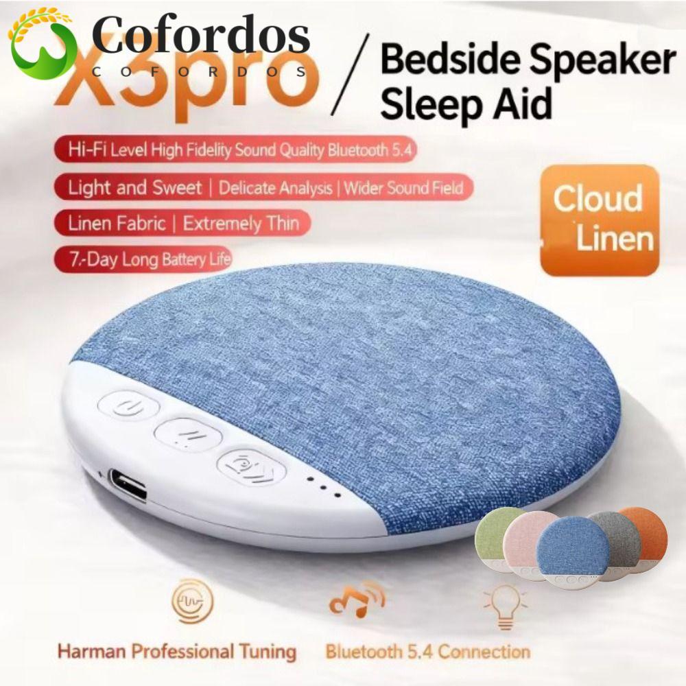 Loa Bluetooth dưới gối COFORDOS, Máy âm thanh siêu mỏng Bluetooth 5.4, Soundbar Mini để ngủ ngon hơn Âm thanh nổi HiFi Máy ồn trắng Âm thanh thiên nhiên