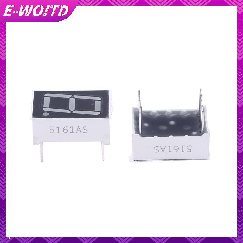 E-WOITD 10 Chiếc Kỹ Thuật Số Tubemon AnodeCathode 0.56 Inch 10Pins 5161AS 5161BS 1 Bit Chữ Số 7 Phân