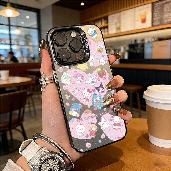 Ốp lưng iPhone THE STRAWBERRY NEWS dễ thương cho11 12 13 14 15 16 17 Pro Pro Max Plus XS XR XS Max