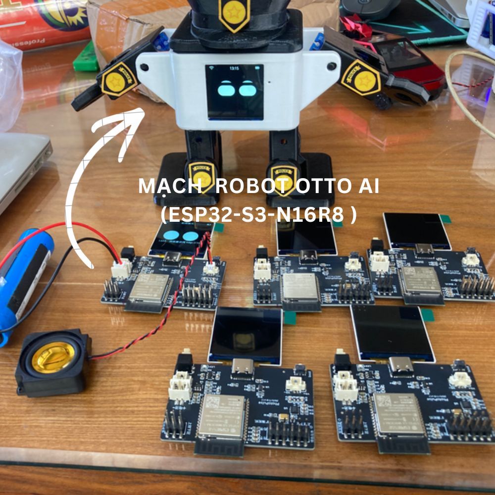 Mạch AI Robot Otto, Mạch AI Chatbot Rẻ Vô Địch -Mạch Tím Huyền Thoại Đây - MINI ESP32-S3-N16R8
