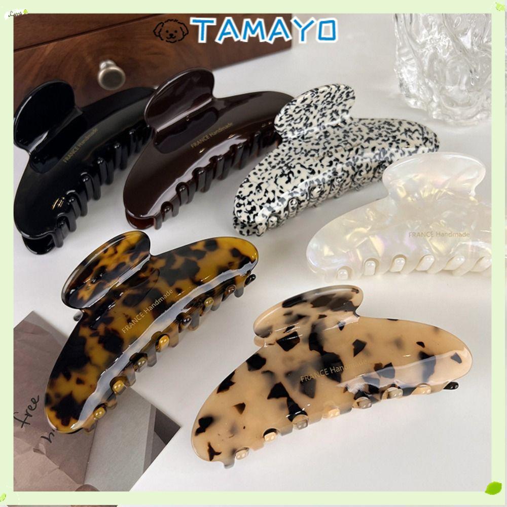 TAMAYO Kẹp Móng Vuốt Tóc Acetate, Kẹp Tóc Thời Trang Cho Nữ
