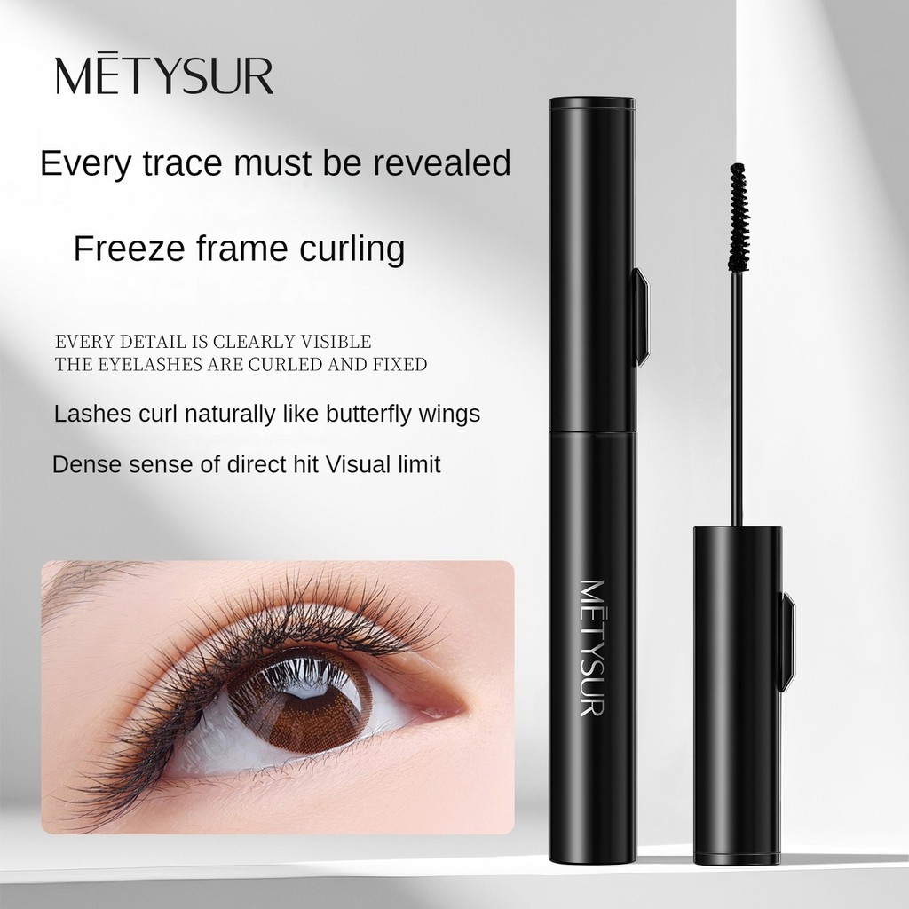 METSUR Agile Dày Mascara Có Lược Uốn Lông Mi Dài Đế Kem Lông Mi Kem Lót Lông Mi