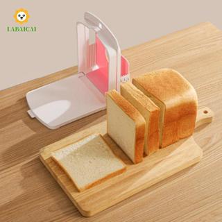 Máy thái bánh mì nướng LABAICAI, Khuôn cắt bánh mì dày có thể điều chỉnh tiết kiệm không gian, Dụng cụ làm bánh bằng tay Giá đỡ bánh mì có thể gập lại Bữa sáng