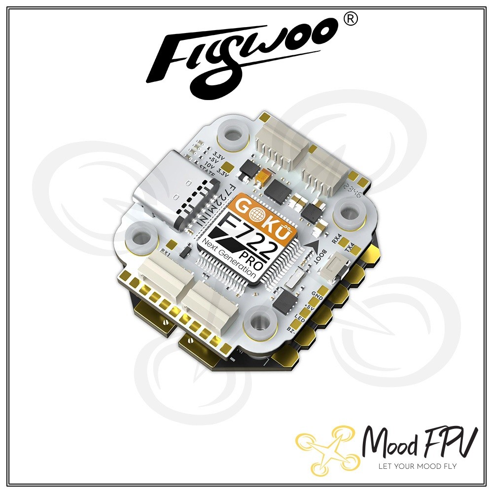 Tháp Mạch Flywoo GOKU F722 Pro Mini V2 45A 32Bit 128K AM32 20X20 Stack
