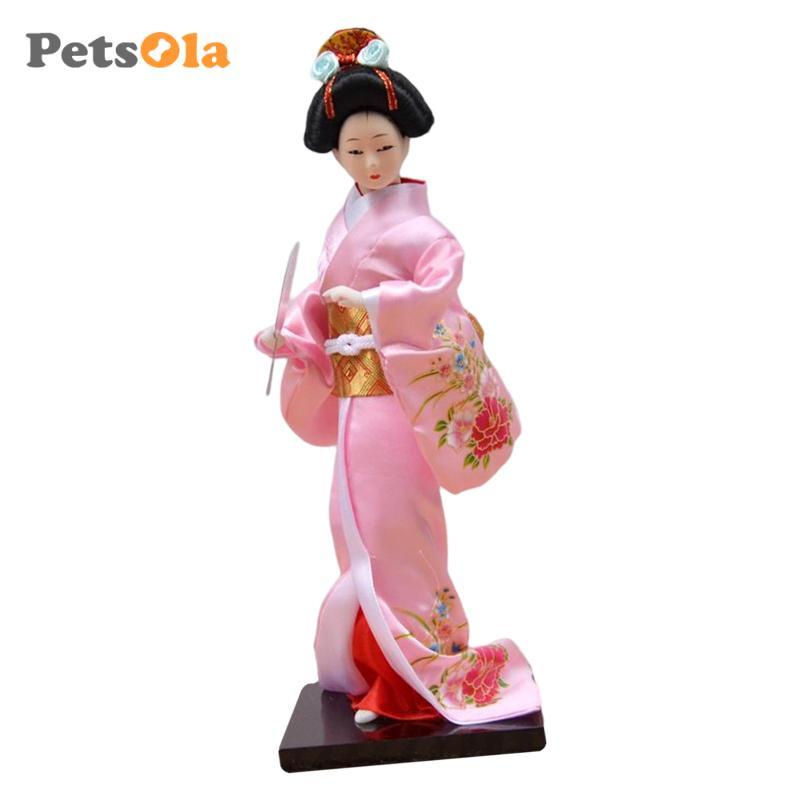 PETSOLA 11 "Nhật Bản Kimono Geisha Châu Á Geisha Humanoid Girl Tượng Thanh Trang Trí