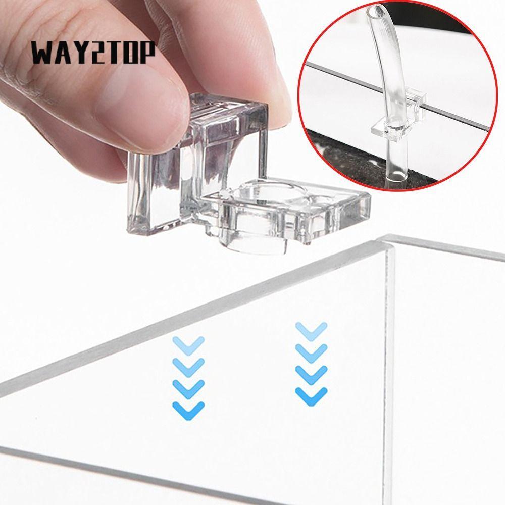 Giá đỡ hỗ trợ nắp bể cá WAY2TOP 1PC, Giá đỡ kính bể cá trong suốt acrylic, 4,5 / 5 / 5.5 / 6 / 8 / 1