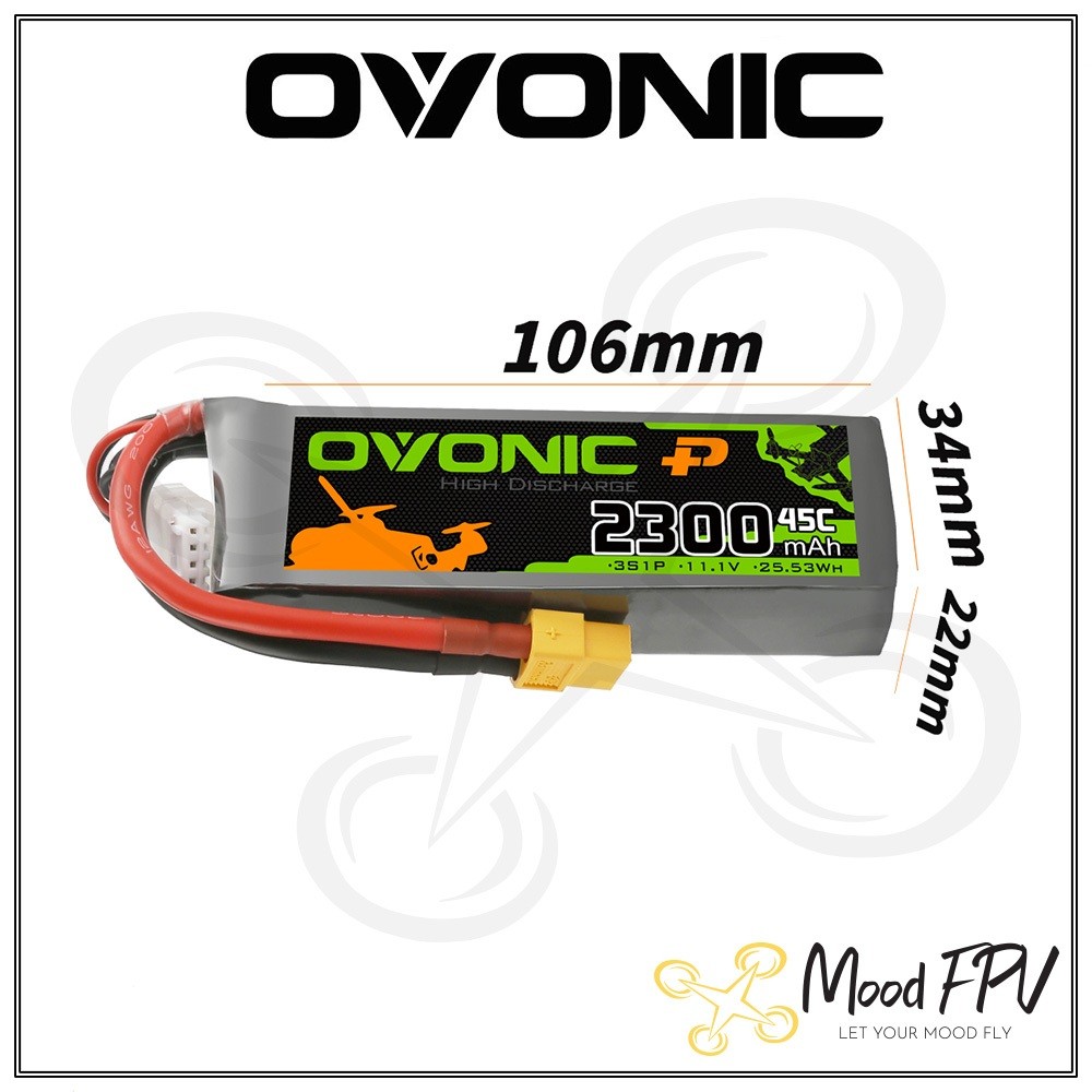 Ovonic 2300 3S / 4S 45C XT60 Chính Hãng