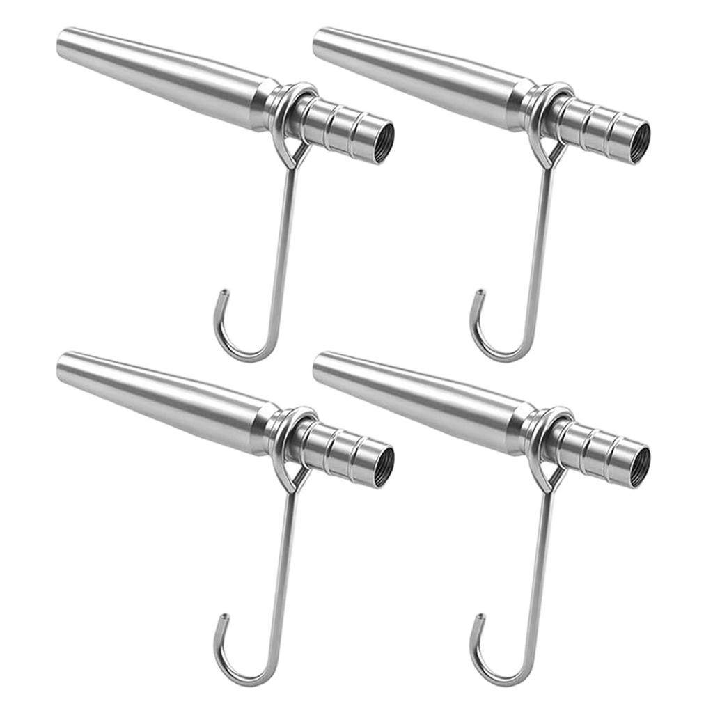 4x Bộ dụng cụ khai thác xi-rô cây phong Sap Collector Thép không gỉ Maple Syrup Tap Kit Chắc chắn Ma