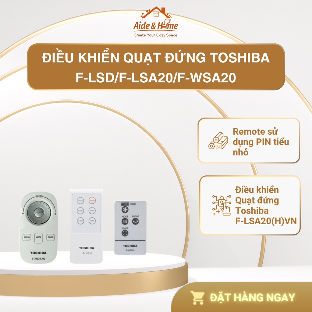 Điều khiển quạt Toshiba F-LSD/F-LSA20/F-WSA20 - Hàng chính hãng