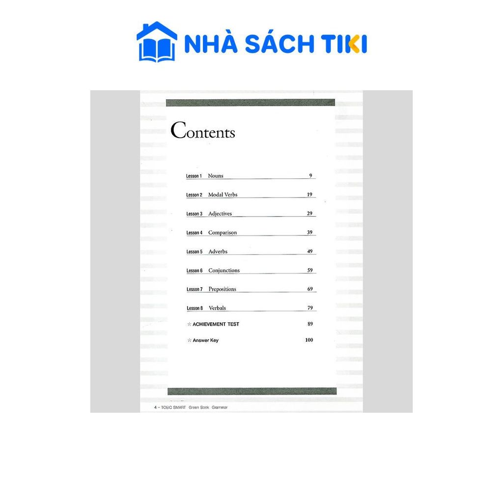 Sách Toeic Smart - Green Book Grammar (Kèm CD) - Nhân Trí Việt