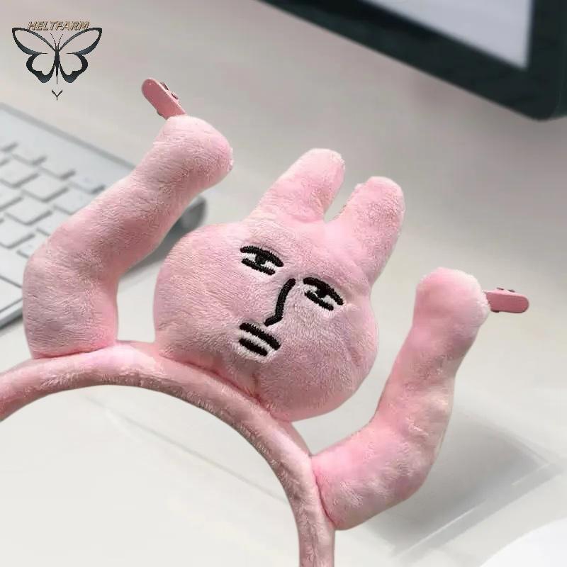 GOLD 1 Fun Raise Your Hands To Pull Your Hair, Pink Bunny s, Funny Fun s, Grab Bangs, Hair Ties, Mũ 