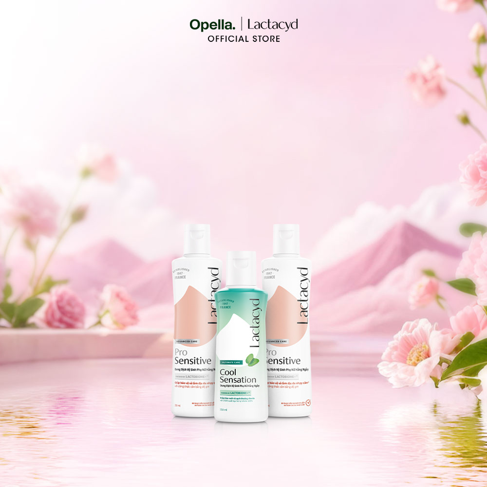 Bộ 1 Chai DDVS Phụ Nữ Lactacyd Cool Sensation 250ml + 2 Chai Lactacyd Pro Sensitive 250ml
