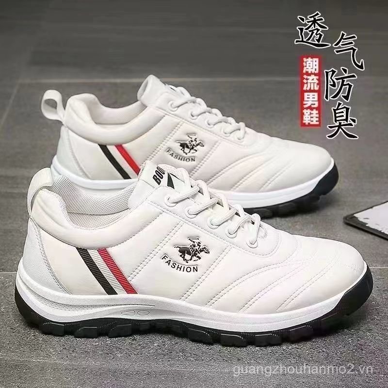 Giày Nam Da Mềm Leo Núi Giày Thể Thao Nam Giày Da Bảo Hộ Lao Động Công Trường Xây Dựng Chống Mài Mòn