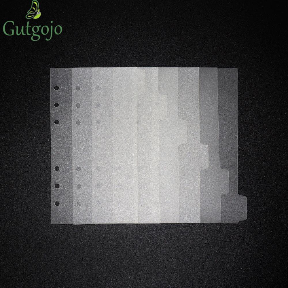 GUTGOJO Binder Index Dividers PVC Creative Notebook Sticker cho A5 / A6 Notebook Binding Supplies Lo