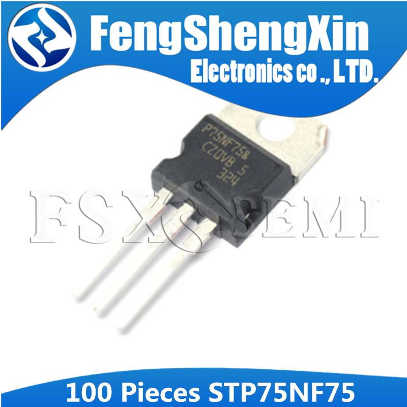100 Cái / lốc STP75NF75 TO-220 P75NF75 75N75 N-Channel MOSFET Transistor