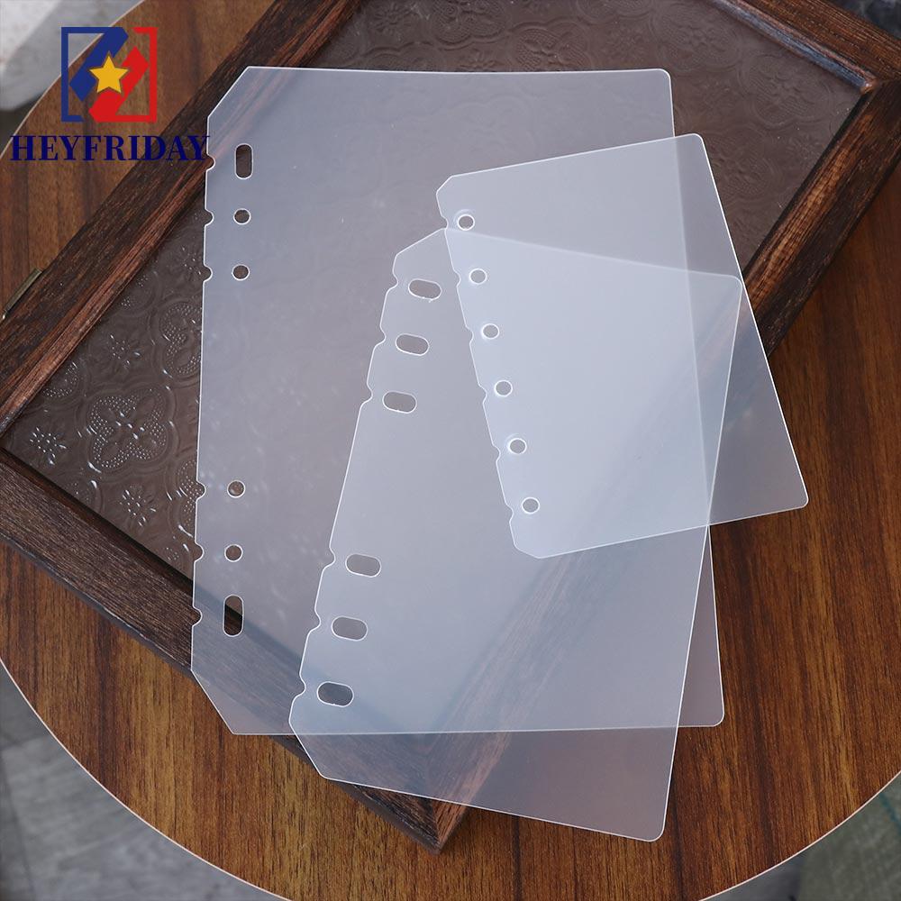 NOVAFLUX Notebook Divider Board Page Matte Transparent Inner Paper Universal Students Planner Separa