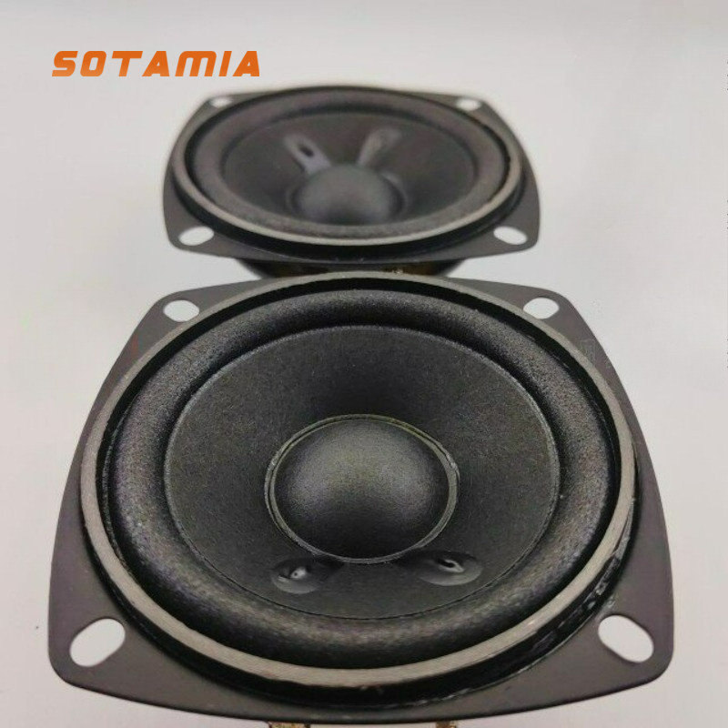 SOTAMIA 2 Chiếc 3 Inch Full Range Loa Âm Thanh 2 Ohm 20W Home Loa Giọng Nói Thông Minh DIY Ô Tô Loa 