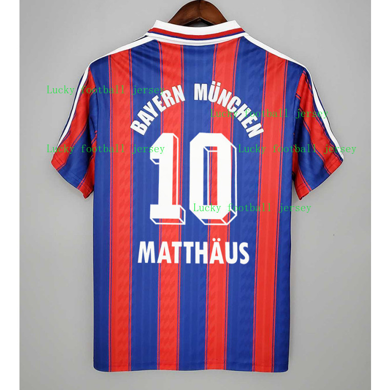Áo bóng đá Bayern Munchen 1995-97 MATTHAUS KLINSMANN retro chất lượng cao S-2xl