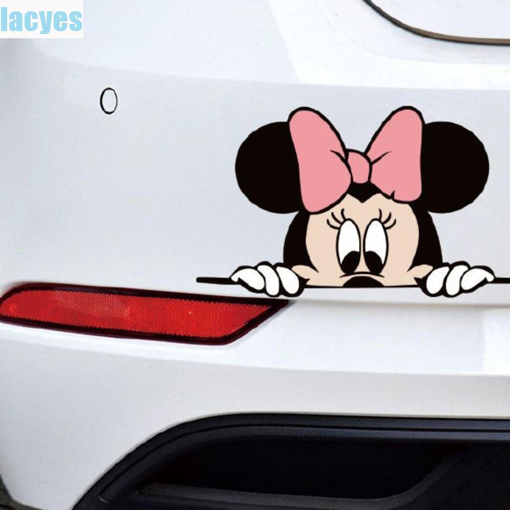 LACYES Chuột Mickey Miếng Dán Xe Hơi, Giấy Mickey Minnie Mickey Minnie Mickey Minnie Miếng Dán Cửa B
