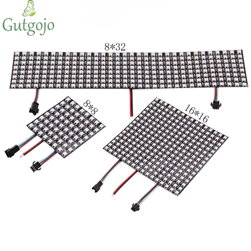 GUTGOJO Pixels Led Panel Linh hoạt có thể định vị riêng lẻ WS2812B 8x8 16x16 8x32 WS2812 với màn hìn