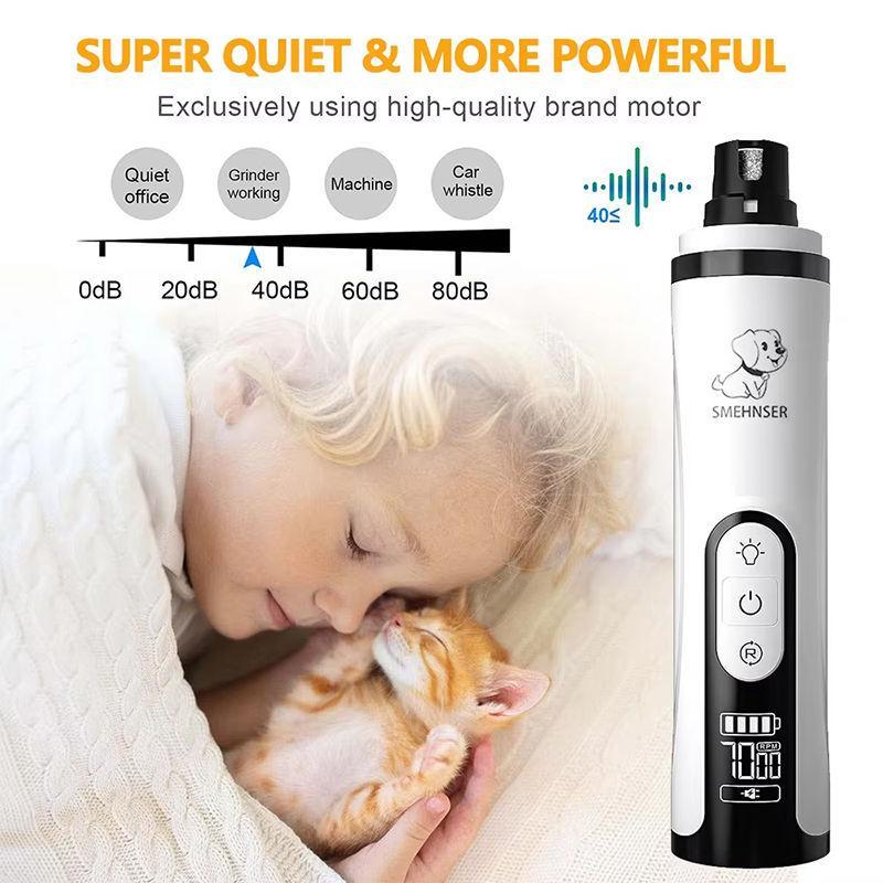 Máy mài móng tay điện không dây cầm tay M5 cho mèo và chó Động vật nhỏ Paw Grooming Tool Set Pet Paw