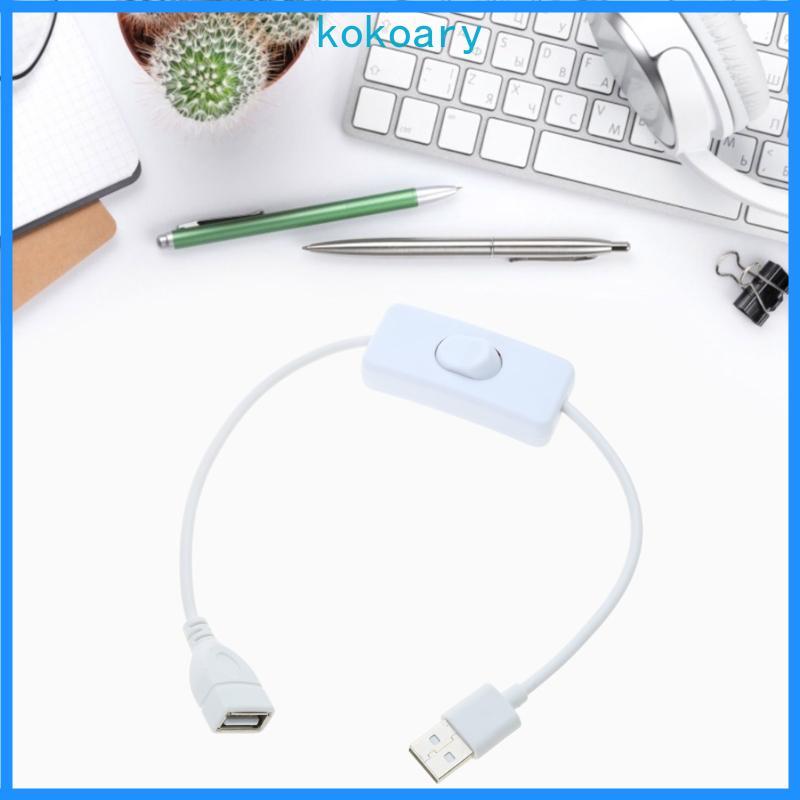 Cáp USB Switch Line KOK có On Switch Line 30CM 11 8inch Đen Trắng