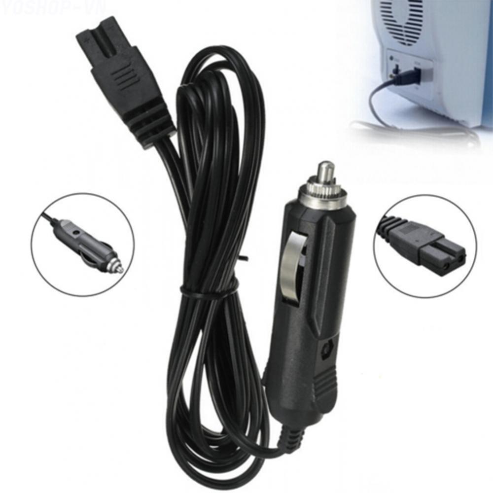 [Ysp]Extension Cord 2 Pin For Car Mini Fridge 1.8m Accessories B Type Black