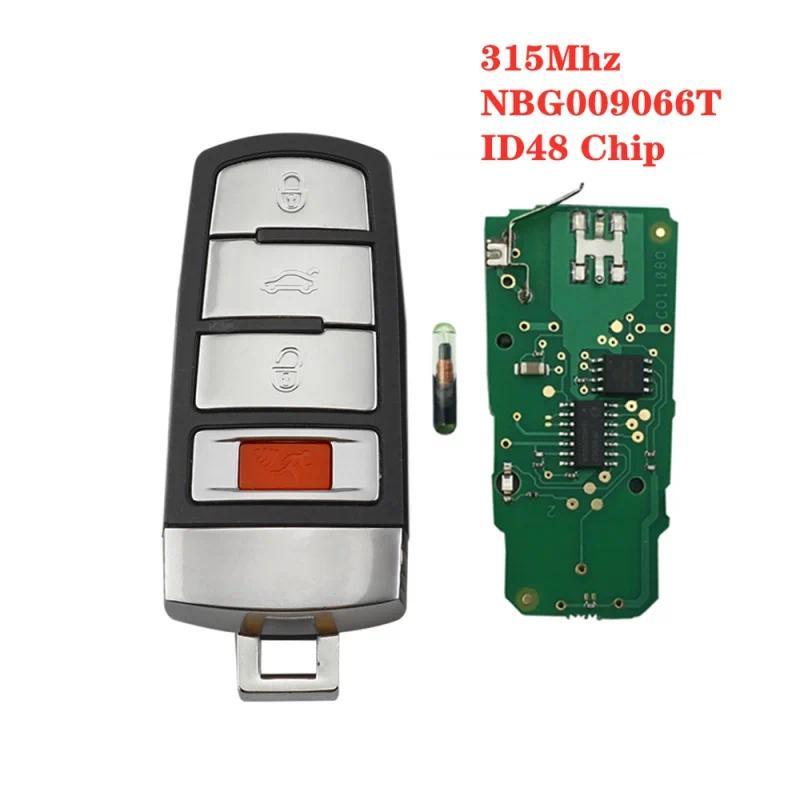 Hindley 4BT Keyless Uncut Smart Remote Key Fob 315MHZ ID48 Chip cho VolksWagen VW Passat B6 3C B7 Ma