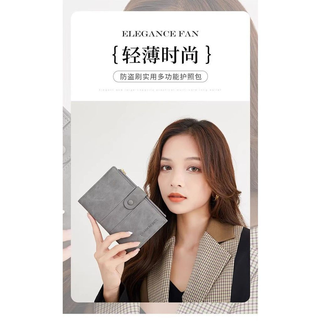 New Product#Passport Ticket Holder Zipper Multi-Function Business Travel Passport Protective Cover P