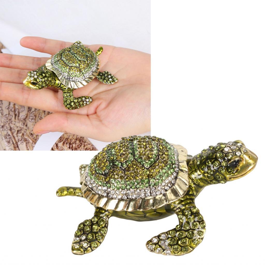 Hộp đựng trang sức bằng kim loại Bejeweled Phong cách rùa thanh lịch tinh tế cho văn phòng
