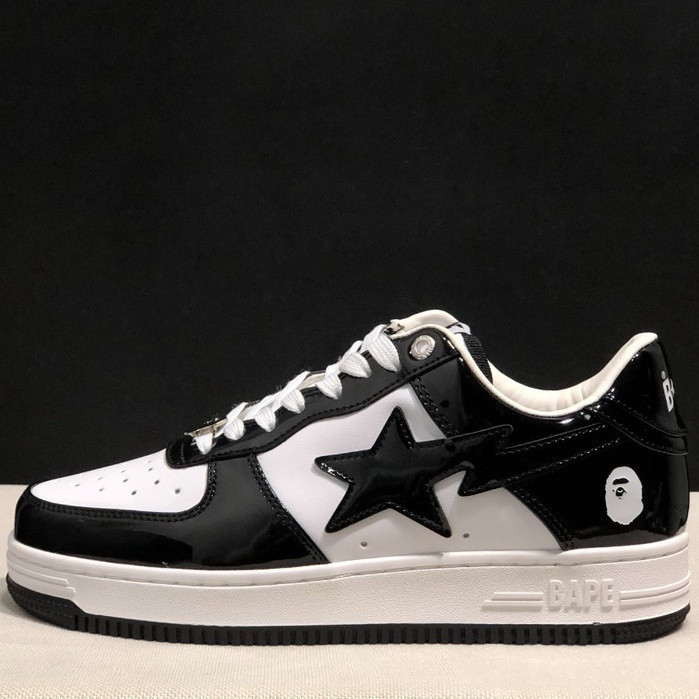 7QCW A Bathing Ape (BAPE) BAPE STA Lightning Star Low-Top Giày thể thao thông thường Unisex Ván trượ