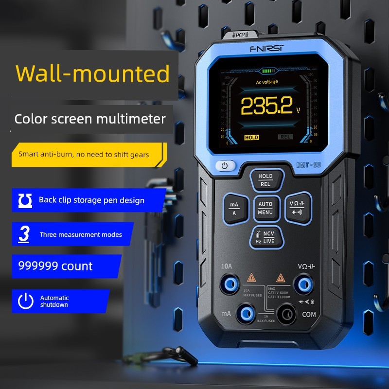 FNIRSI DMT-99 Đồng hồ vạn năng kỹ thuật số có độ chính xác cao Thông minh chống cháy Máy đào tự động